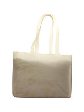 CHANEL Tote Bag Rubber Gray CC